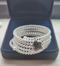 Tiffany & Co Six Row Pearl Star Wrap Bracelet 