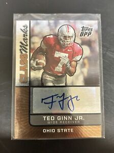2007 Topps Draft Picks & Prospects TED GINN JR Class Marks Auto 56/75 Ohio State