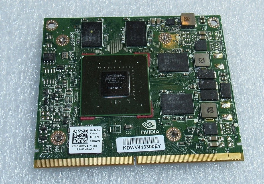 Dell Precision M4600 2GB nVidia Quadro 1000M Video Card Graphics GPU KDWV4 - Image 1 of 1