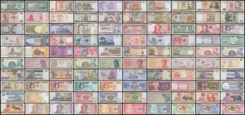 World Currency - Uncirculated Banknote Set - Lot of 100