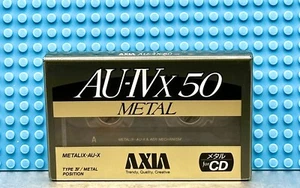 CINTA DE CASETE EN BLANCO AXIA AU IVX 50 1991 JAPÓN TIPO IV (1) (SELLADA) - Imagen 1 de 4