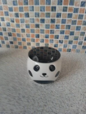 TAZA PANDA KITCHENCRAFT CON TAPA Novedad B/N 11CM DIAM 10CM ALTO BULBOSA VINTAGE Foto 1 de 4