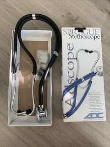 Adscope 641 Sprague Stethoscope Color Black - Picture 1 of 7
