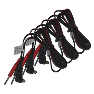 10Pcs/lots 2mm Lead Wires Replacement Electrode Connect Cables Pin For Tens - Picture 1 of 9