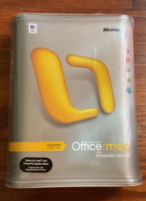 Microsoft Office: MAC 2004 Standard Edition Requires MAC OS X/Key/FREE Shipping! - Image 1 of 4