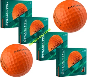 New Maxfli-2025 StraightFli Golf Balls Matte Orange – 48 Pack (4 Dozen) - Picture 1 of 6