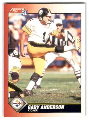Gary Anderson 1991 Score #121 Pittsburgh Steelers FOOTBALL - Image 1 of 2