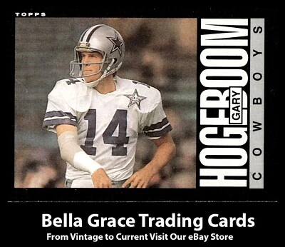 1985 Topps Gary Hogeboom #44 Dallas Cowboys Rookie NFL Football - Image 1 of 2