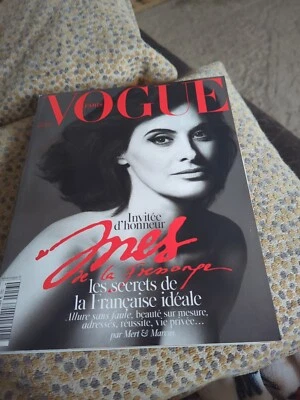 Paris Vogue Ines de la Fressange Cover December 2014 January 2015 Ava Gardner  - Image 1 of 2