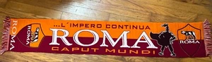 AS ROMA CAPUT MUNDI GIALLOROSSI FUSSBALL SOCCER SCHAL - Bild 1 von 5