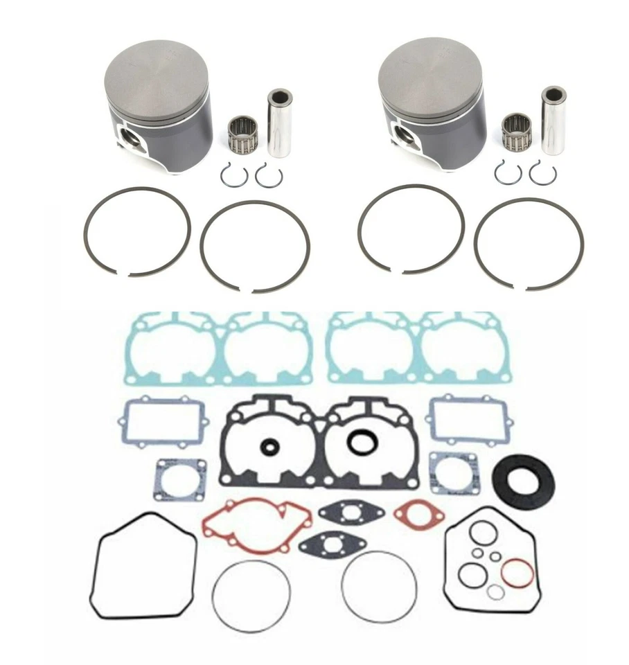 SKI-DOO MXZ XRS 800HO PISTONS,DUAL RING, BEARINGS,FULL GASKETS STD. comp gaskets - Image 1 of 1