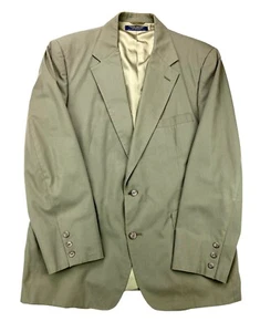 Vintage Brooks Brothers USA Unstructured Army Green Blazer Jacket Men’s Size 44 - Picture 1 of 11