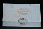 Transatlantic: 1853 Stampless Cover, Forwarded by Dennistoun, Wood & Co