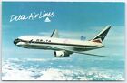 Delta Air Lines Boeing 767 Twin Jet Seating For 204 Passengers  Postcard