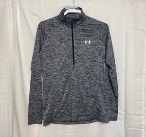 Under Armour Women's Half Zip HeatGear Tech Twist Medium Gray  - Picture 1 of 7