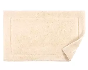 Sferra Maestro Ivory Plush Bath Mat Rug Reversible 100% Cotton 20x31" New - Picture 1 of 3