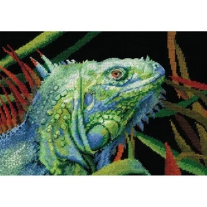 Cross-stitch kit, Point Counted Riolis 2192 Iguana - Picture 1 of 6