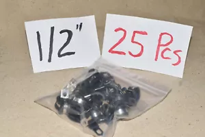 25 Pcs - 1/2"- Stainless Cushion Loop Clamps cable wire harness fuel line hanger - Picture 1 of 12