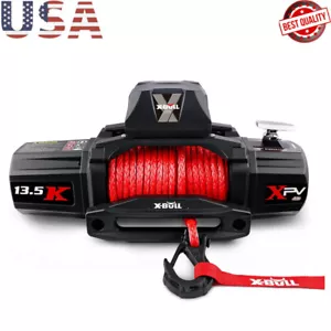 Electric Winch Kit 12v Synthetic Rope Waterproof Fairlead Wireless Control - Picture 1 of 6