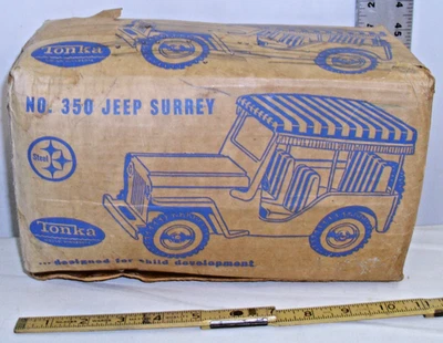 TONKA NO. 350 JEEP SURREY PINK JEEP BOX ONLY - Image 1 of 4