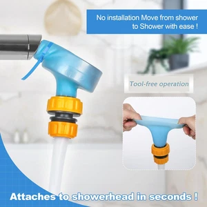 Manguera de bañera antideslizante 6 pies flexible grifo de bañera rociador accesorio limpieza mascota - Imagen 1 de 5