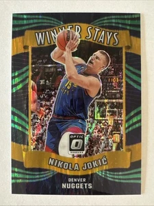 2023-24 Donruss Optic Winner Stays Nikola Jokic Green Shock Prizm #6 - Picture 1 of 2