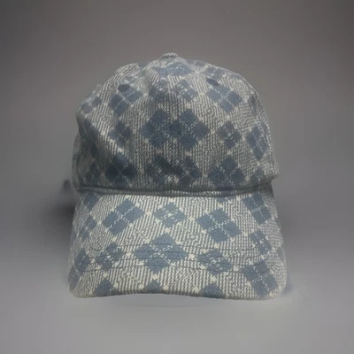 Free People Hat Baseball Adjustable Strap Womens Blue Checkered Cap - Image 1 of 4