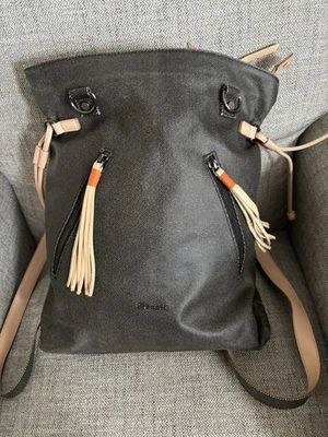 Sherpani Women's Tempest Convertible Backpack Shoulder Bag Black Tan Travel Bag - Image 1 of 4