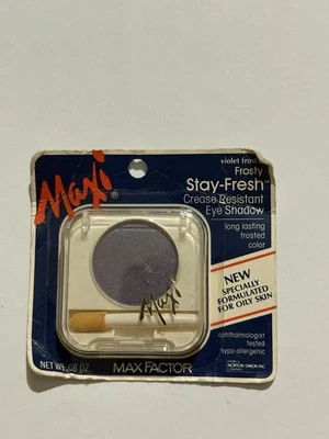 Max Factor Maxi Stay-Fresh Eye Shadow Violet Frost 8 Discontinued Rare Sealed!! - Image 1 of 4