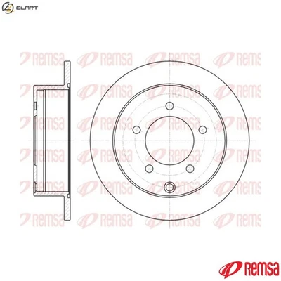 2x BRAKE DISC 61377.00 FOR MITSUBISHI GALANT/FORTIS/VIII/Sportback LANCER/EX - Image 1 of 4