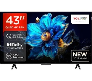 TCL 43P7K 43" Smart 4K Ultra HD HDR QLED TV - BOX DAMAGE - Picture 1 of 1