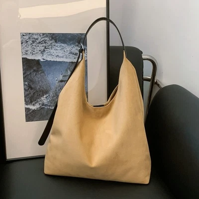 Borsa donna Urban in camoscio tinta unita con materiale pu e clo magnetico - Immagine 1 di 4