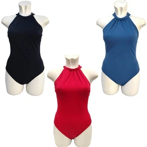 BODEN Swimsuit Crossback Blue Black Red Swimming Costume Size 10 12 14 16 18 - Picture 1 of 36