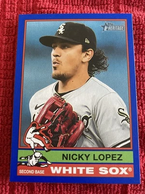 2025 Topps Heritage Nicholas Lopez #371 Blue Border - Image 1 of 4