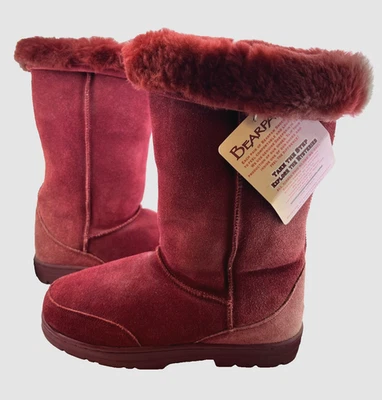 Новый из старых запасов BEARPAW овчины ботинки женщин 10 бордовый красный зимний снег пушистый уютный читать - Изображение 1 из 4