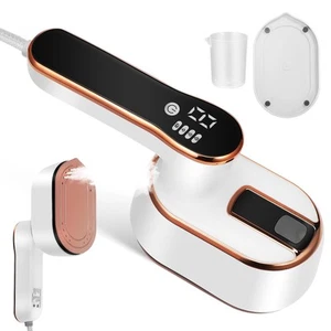 Portable Travel Steamer Iron for Clothes with LCD Display, 1000W Foldable Sma... - Picture 1 of 9