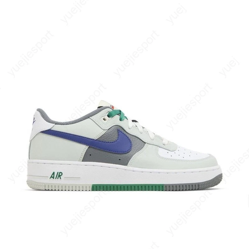 Size 6 (GS) - Nike Air Force 1 LV8 Low Remix - Light Green