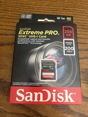 SanDisk 256GB Extreme PRO® SDHC And SDXC UHS-I Card - SDSDXXD-256G-GN4IN - Image 1 of 4