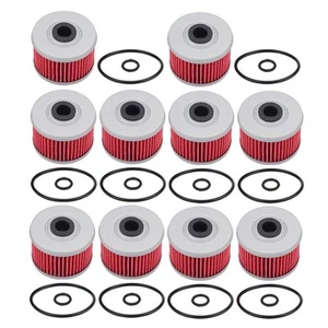 Set of 10, HF113 Oil Filter Compatible with 15412-HM5-A10 Foreman 400EX 500 R... - Picture 1 of 6
