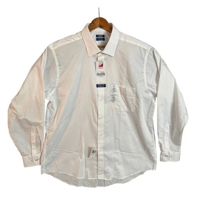 Camisa de vestir IZOD elástica sin arrugas ajuste regular para hombre 17-17,5 34-35 nueva con etiquetas Foto 1 de 4