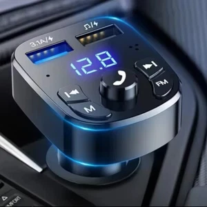 Car MP3 Player with Dual USB Fast Charger, Bluetooth 5.0 FM Transmitter|Receiver - Picture 1 of 6