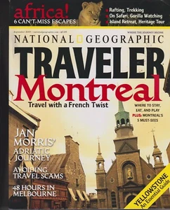 NATIONAL GEOGRAPHIC TRAVELER MAGAZINE SEPTEMBER 2001 *MONTREAL/YELLOWSTONE* - Imagen 1 de 1