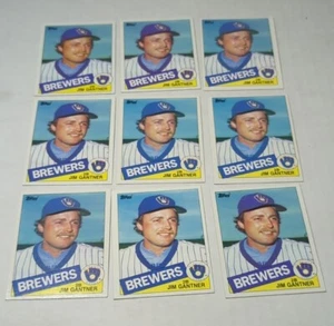 9 1985 Topps #781 JIM GANTNER! Brewers! U Wisconsin-Oshkosh! Campbellsport HS! - Picture 1 of 2