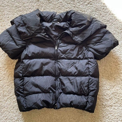 Piumino mezza manica Miu Miu taglia 40 (M) cappuccio con doppia chiusura zip