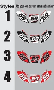 Number plates side panels graphic decals for 1998-1999 Honda CR 125 CR125 - Picture 1 of 1