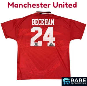 CAMISETA DE FUTBOL VINTAGE MANCHESTER UTD 1994-96 XL ADULTO (V BUENA) BECKHAM Nº7 - Imagen 1 de 9