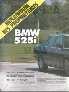 Prova Articolo Stampa Reportage 1984 BMW 525 I 12 Pagine - Bild 1 von 1