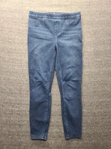 Spanx Jeans Womens L Ankle Cut High Rise Slimming Shapewear Jeggings Distressed - Picture 1 of 12