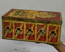 Vintage Passing Show Cork Tipped Virginia Cigarette Ad Litho Tin Box ADV EHS 400