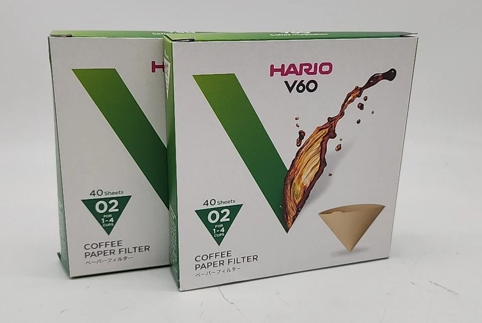 Hario V60 Paper Coffee Filters Size 02 Natural Untabbed